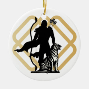 Lord Ayyappan Ceramic Ornament