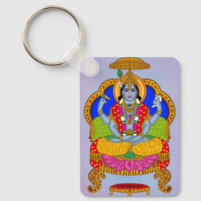 Lord Badrinath Keychain (Front)