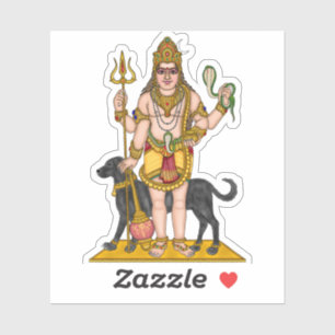 Lord Bhairava Glossy Waterproof Sticker