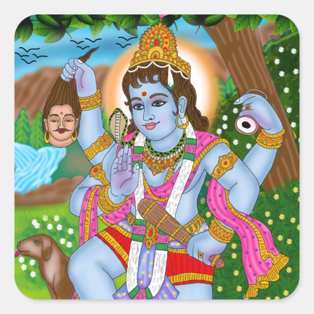 Lord Bhairava Stickers (Front)
