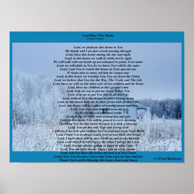 Lord bless this house 16X12 Poster (Front)