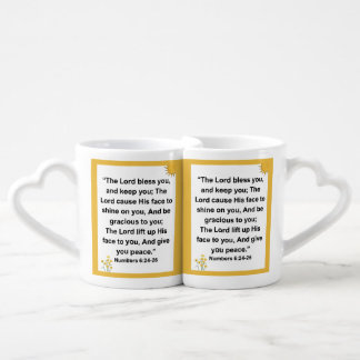 Lord Blessing Keep You Numbers Coffee Mug Set