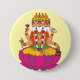 Lord Brahma Button