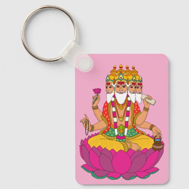 Lord Brahma Keychain (Front)