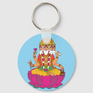 Lord Brahma Keychain