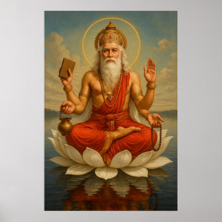 Lord Brahma | The Creator of the Universe Poster