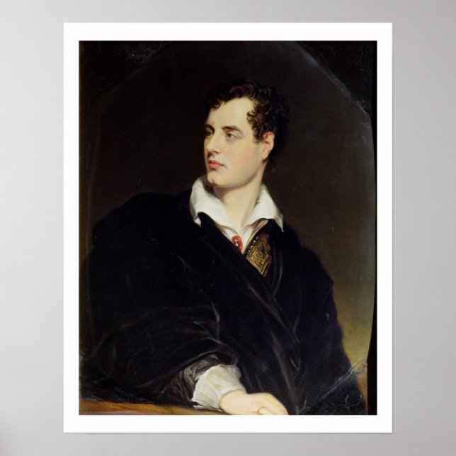 Lord Byron after a Portrait painted by Thomas Phil Poster (Front)