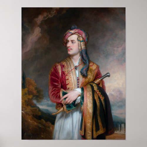 Lord Byron in Albanian Dress _ 1813 Poster