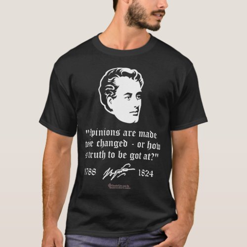 Lord Byron Quote Opinions  Change by Lord Byron  T_Shirt