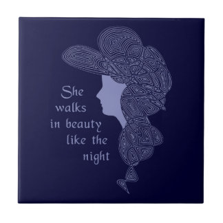 Lord Byron's Lady Ceramic Tile