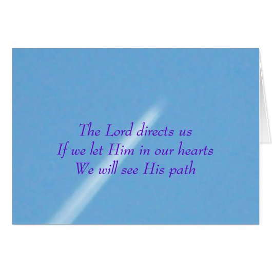 Lord Directs Us Card (Front Horizontal)