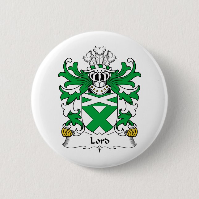 Lord Family Crest Pinback Button (Front)