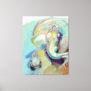 Lord Ganesh Art Canvas Print
