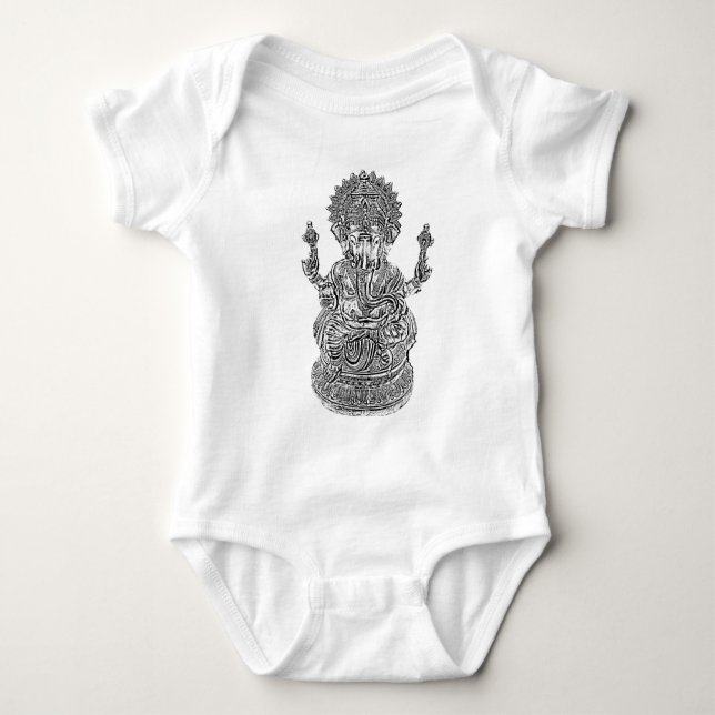 Lord Ganesh Baby Bodysuit (Front)