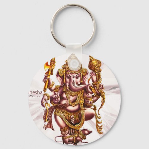 Lord Ganesh Good Luck Charm Keychain