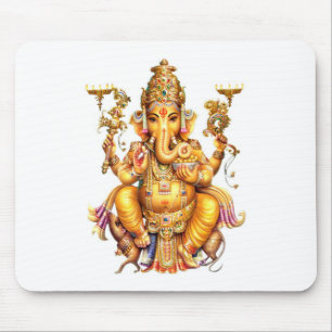 LORD GANESH HINDU GOD MOUSE PAD