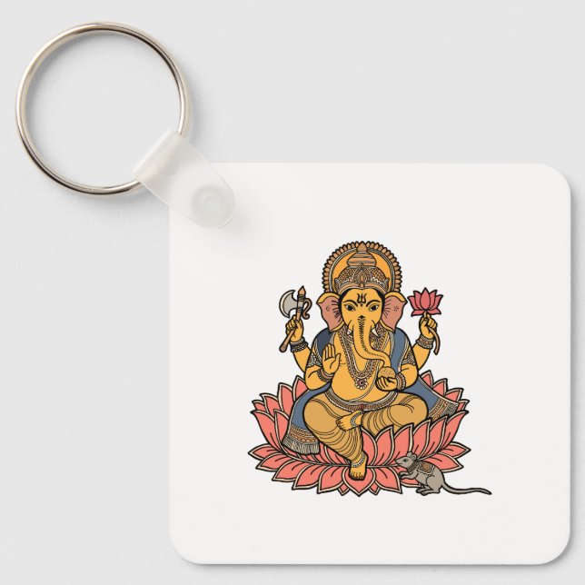 Lord Ganesh Keychain (Front)