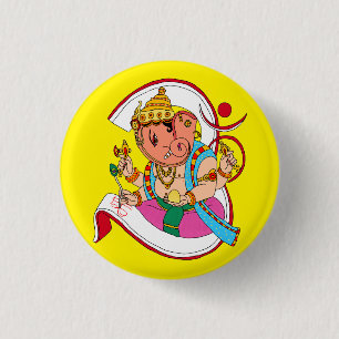 Lord Ganesha Button