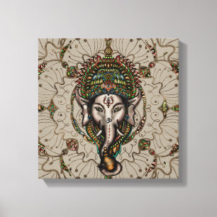 Lord Ganesha - Color on Canvas