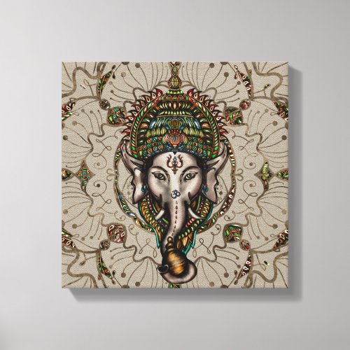 Lord Ganesha _ Color on Canvas