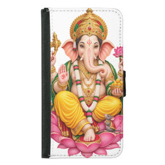 Lord Ganesha – Divine Ganesh Ji Samsung Ga Galaxy S5 Wallet Case