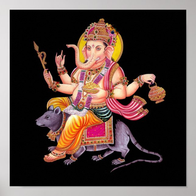 LORD GANESHA - Ganapati, Vinayaka, and Pillaiyar Poster (Front)