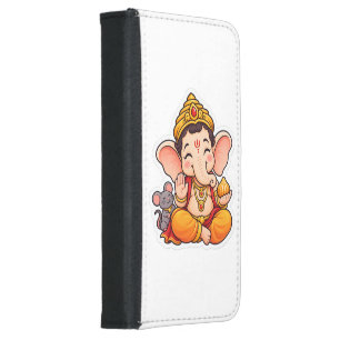 Lord Ganesha Ganesh Ji – Divine Hindu God Samsung Galaxy S5 Wallet Case