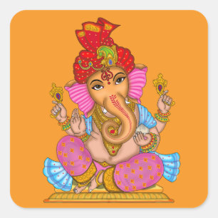 Lord Ganesha Glossy Waterproof Sticker