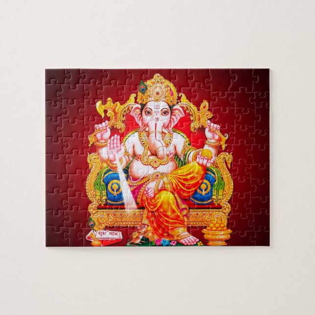 Lord Ganesha Hindu God Puzzle (Horizontal)