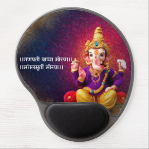 Lord Ganesha Idol Ganpati Mantra Gel Mouse Pad