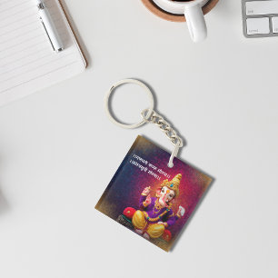 Lord Ganesha Idol Ganpati Mantra Keychain