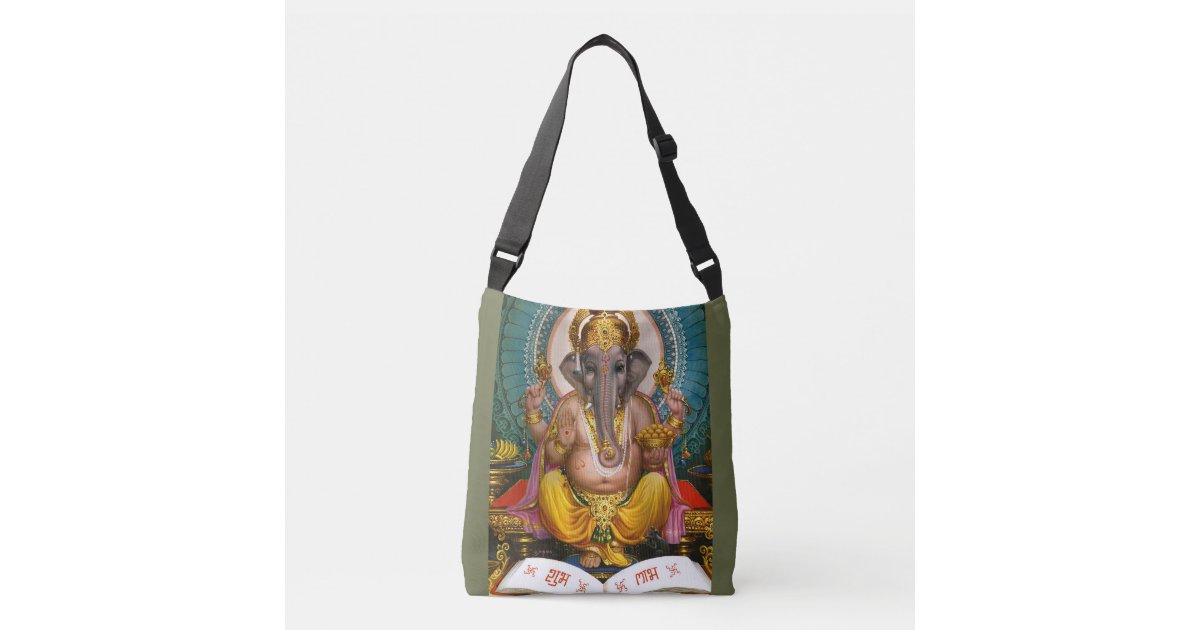 Hobo Purse Cross Body - Shoulder Bag - Indi Elephant Fabric