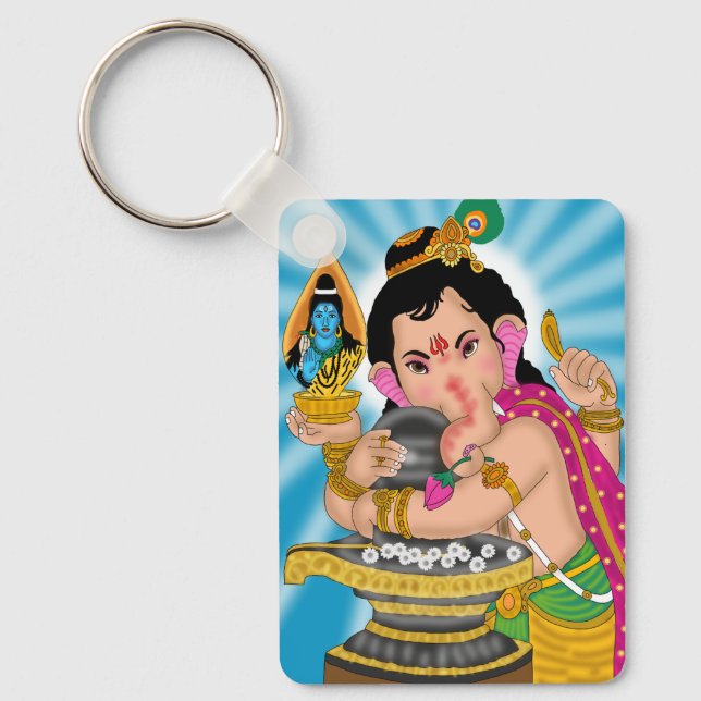 Lord Ganesha Keychain (Front)
