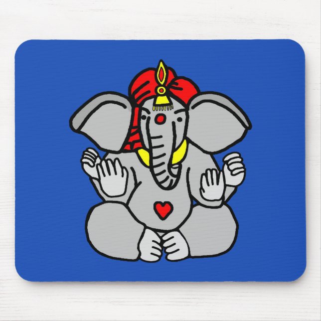 Lord Ganesha Mouse Pad (Front)