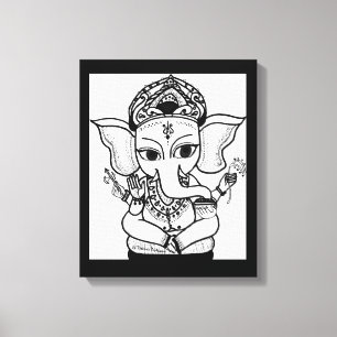 LORD GANESHA PAINTING ACRYLIC PRINT