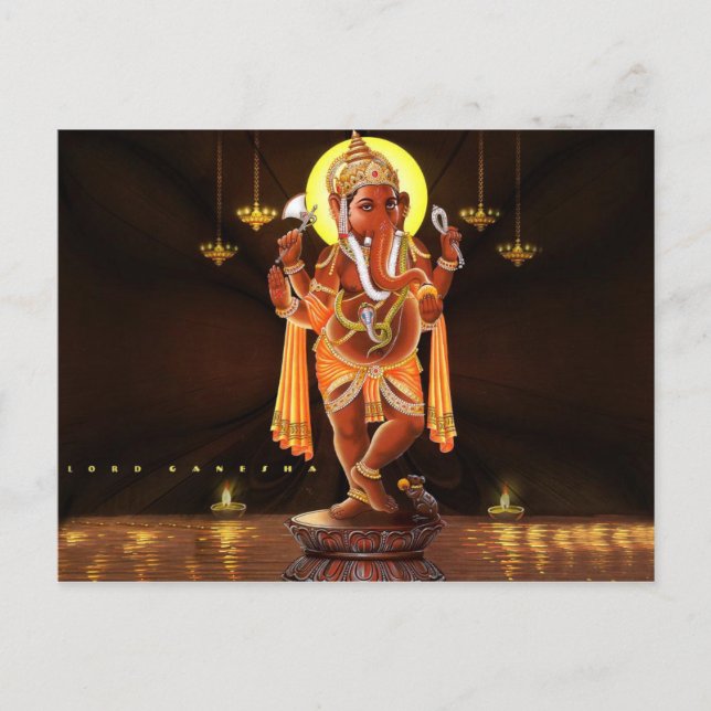 Lord Ganesha Postcard (Front)
