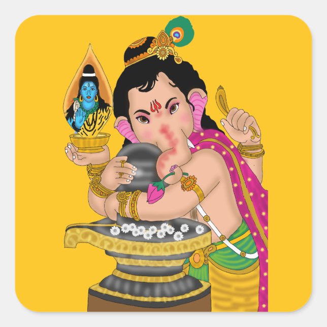 Lord Ganesha Sticker (Front)