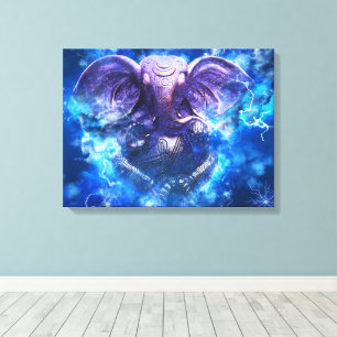 Lord Ganesha Stretched Canvas Print