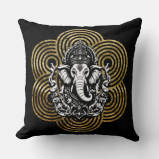 Lord Ganesha Throw Pillow