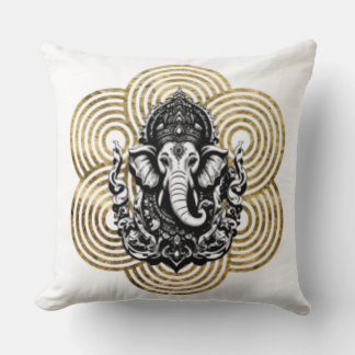 Lord Ganesha Throw Pillow