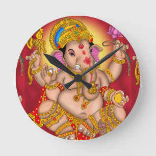 Lord Ganesha Wall Clock
