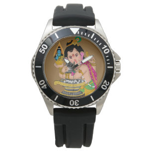 Lord Ganesha Wall Clock Watch