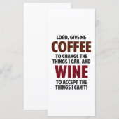 Lord, Give Me Coffee And Wine (Front/Back)