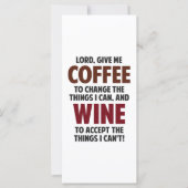 Lord, Give Me Coffee And Wine (Front)