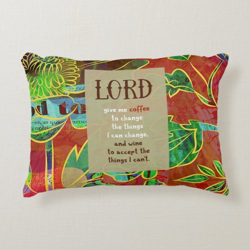 Lord Give Me Coffee Decorative Pillow