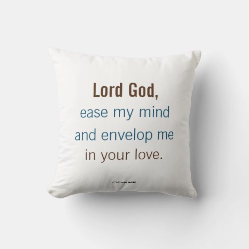 Lord God Christian Throw Pillow