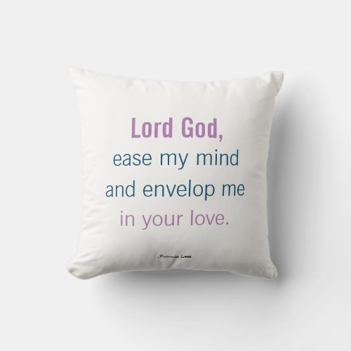 Lord God Christian Valentines Day Throw Pillow