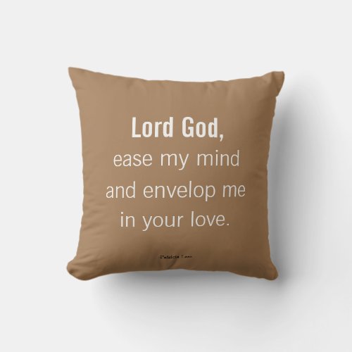 Lord God Christian Valentines Day Throw Pillow
