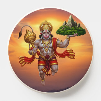 Lord Hanuman Flying Lifting Mountain PopSocket