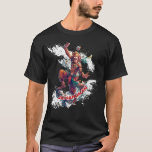 Lord Hanuman - Hindu God DISTRESSED SCRATCHED Look T-Shirt